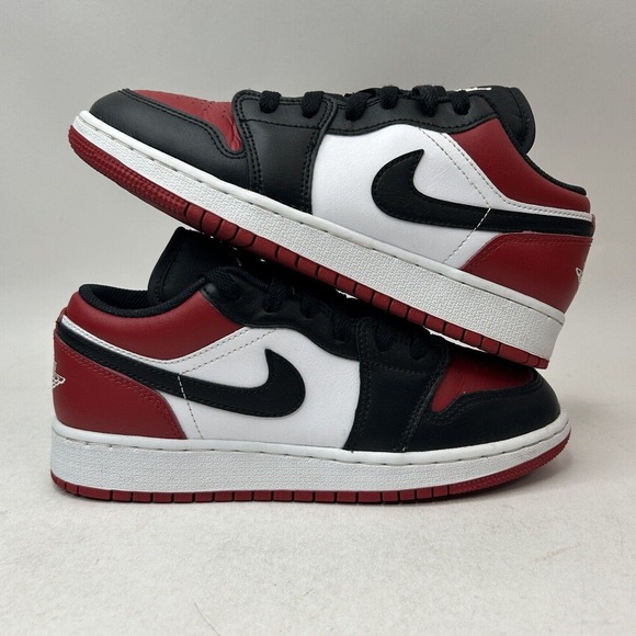 Nike Shoes Air Jordan 1 Retro Low GS “Bred Toe/Gym Red” 2023